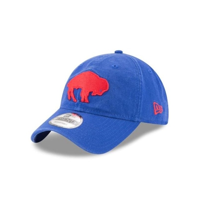 Blue Buffalo Bills Hat - New Era NFL Standing Buffalo 9TWENTY Adjustable Caps USA0467328